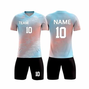 Uniformes de fútbol totalmente sublimados, personalizados con el nombre del equipo y número, conjunto de camisetas 100% poliéster - Product Image 6