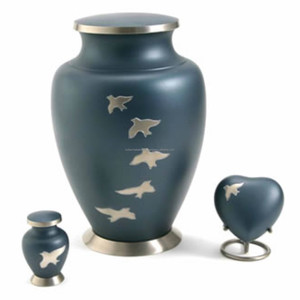 Antique Design Cremation Urns Funeral Supplies Metal Ashes urn Manufacturers of modern Cremation urns - Product Image 2
