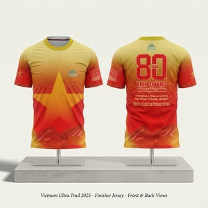 เสื้อยืดวิ่งแบบกำหนดเองสำหรับเล่นกีฬา วัสดุ 95% ผ้าฝ้าย 5% สแปนเด็กซ์ ขายส่งจากโรงงานผลิตในเวียดนาม - Product Image 3