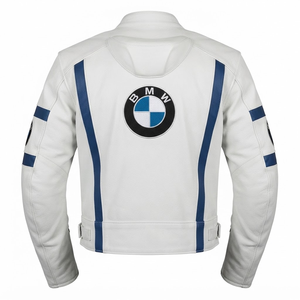 Veste de course en cuir de vache véritable pour homme/chaquetta sur mesure avec protection dorsale CE niveau 2 - Product Image 2