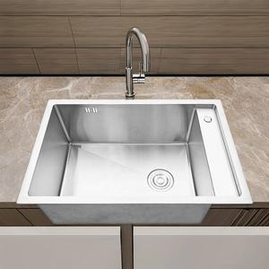 อ่างล้างจานสแตนเลส304แบบชามเดียว7545 EM อ่างล้างจานทรงสี่เหลี่ยมผืนผ้าแฮนด์เมดในเวียดนามราคาดีเยี่ยมจากโรงงาน - Product Image 1