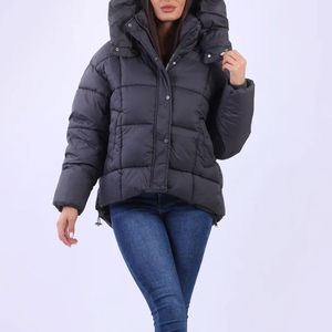 Wholesale New Fashion Winter Women Clothing Ladies Winter Parka Bubble <b>Crop</b> <b>Jacket</b> <b>Puffer</b> Women's Coats Plus Size Coats - Product Image 5