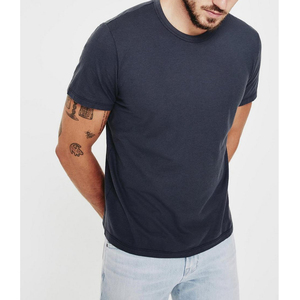 Camiseta de Manga Corta con Cuello Redondo para Hombre, 100% Algodón/Mezcla de Algodón y Bambú, Corte Regular, Ecológica, Transpirable, Anti-UV, de Secado Rápido - Product Image 4