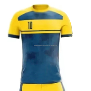 Ensemble maillot et short de football respirant et imperméable toutes tailles, impression par transfert thermique, découpe automatisée, léger, pour adulte - Product Image 6