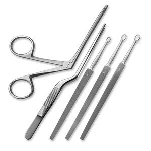 Juego de 5 Piezas de Acero Inoxidable de Alta Calidad para Oído, Nariz y Garganta, Fabricante y Exportador Profesional de Instrumentos ORL - Product Image 1