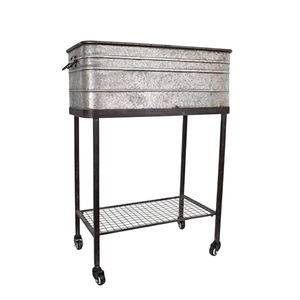 Juego de 3 macetas de metal galvanizado con patas de horquilla negras, macetas rústicas de hierro para interiores y exteriores, para decoración de jardín y hogar, en oferta. - Product Image 5