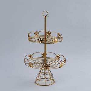 Support à gâteau rond en métal durable pour la pâtisserie quotidienne à la maison, offrant une option de service stable et attrayante - Product Image 3