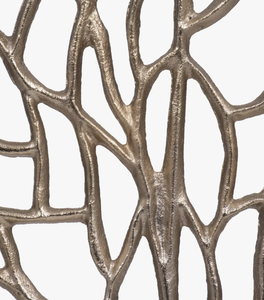 Statue créative en métal doré en forme de corail marin sur socle en marbre, objet d'art de table de style côtier pour la décoration intérieure (vente en gros) - Product Image 5