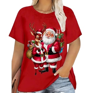メリークリスマススノーマンTシャツカスタムメイドカジュアルルーズフィットOネッククイックドライ & 通気性