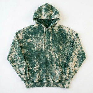 Sweat à capuche oversize pour homme en molleton de coton épais, délavé à l'acide, tie-dye marbré, effet vieilli, style streetwear grunge - Product Image 5