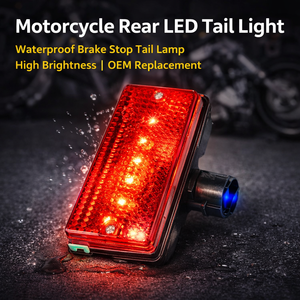 ไฟท้าย LED สำหรับรถจักรยานยนต์ |   ไฟท้ายเบรกกันน้ำ |   อะไหล่ทดแทน OEM ความสว่างสูง - Product Image 2