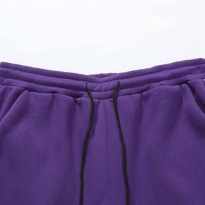 Conjunto Deportivo de Felpa Morado para Mujer, 100% Algodón, Sudadera con Capucha y Pantalones Jogger con Cordón, Estilo Casual - Product Image 4