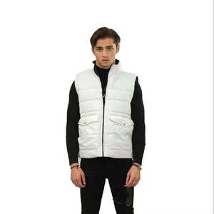 Men's Two Tone <b>Padded</b> Puffer Jacket Brown Black Hooded Stand Embroidery Front Winter Warm Insulated Zipper Closure Letter - Product Image 1