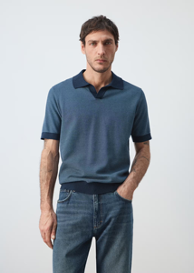 Pull tricoté décontracté pour homme à imprimé golf, mélange polyester/coton, manches courtes, respirant, écologique - Product Image 6