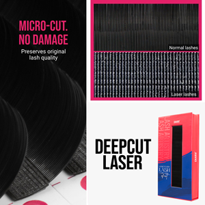 Charmlash Fournitures pour Cils en Gros Extensions de Cils Laser Volume Noir Mat 30% Plus Longues pour une Meilleure Rétention - Product Image 1