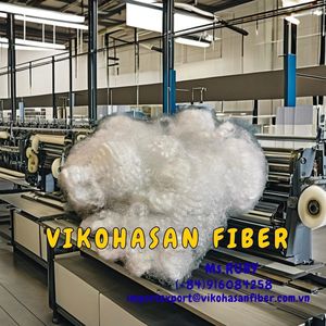 Copos de PET reciclado 4D HD Blanco Hueco Seco Vikohasan, Material de Relleno de Poliéster Certificado GRS para Juguetes, Anti-Pilling, Retardante de Llama - Product Image 2