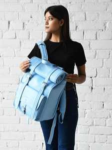 Wholesale Buyers Signature Collection Leather <b>Roll</b> Top Bag High Quality Manufacturing Laptop Rucksack For Export LTBP-0289 - Product Image 3