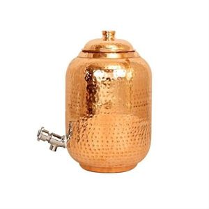 Distributeur d'eau artisanal en cuivre, réservoir en cuivre anti-fuite, exportateur en gros - Product Image 3
