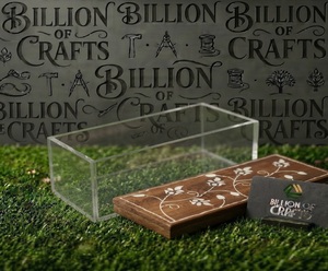 Custom Engraved Wooden Ramadan Treat Jar Rectangular Gift <b>Box</b> for Eid Chocolate <b>Mithai</b> Dates and Assorted Dry Fruits - Product Image 3