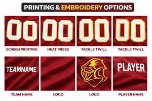 Camisetas de Fútbol Americano para Escuelas Secundarias, Personalizadas para Clubes Deportivos, Unisex, Tallas Grandes, Manga Corta para Invierno/Verano, con Nombre del Jugador - Product Image 5