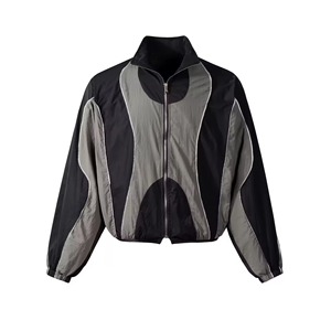 Custom Canvas Stand Collar Front Logo Windbreaker <b>Winter</b> Spring Outdoor <b>Jacket</b> <b>Waterproof</b> Autumn Men - Product Image 1