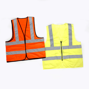 Security Protection <b>Waterproof</b> Polyester Hi Vis Reflective Safety Vest with Zipper for <b>Work</b> Wear - Product Image 1