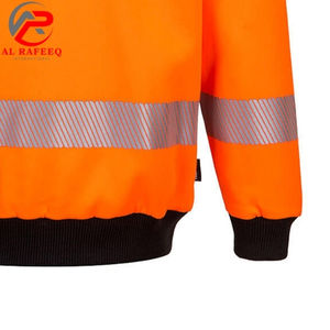 Sweat-shirt à col rond réfléchissant haute visibilité pour hommes et femmes, en polaire, hiver 2026, prix abordable, vente en gros - Product Image 3