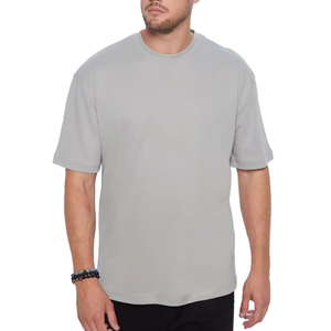 Camiseta de Punto Casual para Hombre, Cuello Redondo, Manga Corta, Color Sólido, Corte Regular, 100% Algodón Jersey - Product Image 4