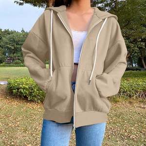 OEM Custom Logo Wholesale Factory Direct Full <b>Zip</b> <b>up</b> Hoodie 420 GSM Heavyweight 100% Cotton Fleece Sweatshirt - Product Image 2