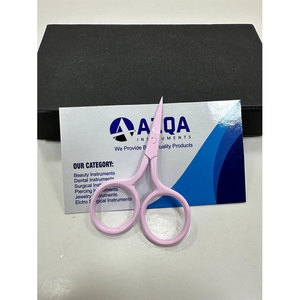<b>Light</b> Pink Mini Stainless Steel Embroidery Scissors Fine <b>Point</b> Thread Snips for Sewing Embroidery Craft Needlework Work - Product Image 4
