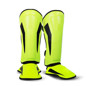 Espinilleras Personalizables de Cuero PU para Torneos de Muay Thai, Doble Acolchado - Product Image 3