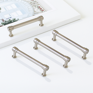 Tirador Redondo de Aleación de Zinc Clásico Moderno Directo de Fábrica, Materiales de Ferretería para Gabinetes, Tirador Ranurado para Muebles de Cocina y Baño - Product Image 4