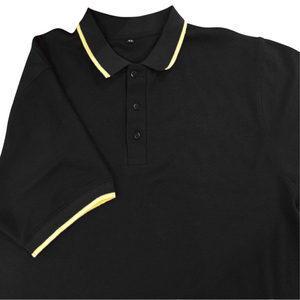 Polo pour homme en piqué 100% coton de haute qualité avec col et poignets bordés, coupe ajustée personnalisée - Product Image 2