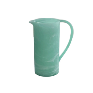 Carafe/Pichet rétro en résine orange avec poignée, pour eau, boissons, décoration de table, jus et boissons d'été - Product Image 3