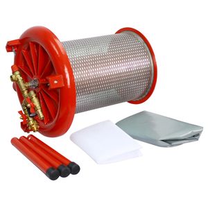 Prensa hidráulica de vino de frutas de acero inoxidable de 5,3 galones/20L para equipo de fermentación de vino y sidra - Product Image 5