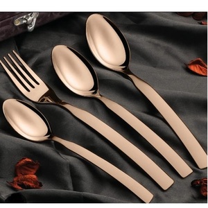 Ensemble de couverts en acier inoxydable au look traditionnel, fourchette et cuillère, manche de luxe, artisanat fait main, métal poli brillant - Product Image 6