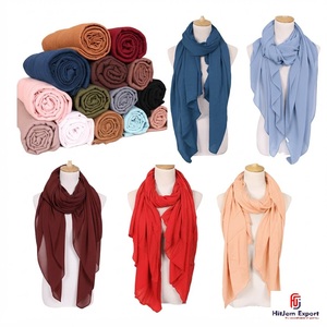 Breathable <b>Scarf</b> Woven Textile Factory Cotton Viscose Polyester Blend Lightweight Solid Color Fabric Wholesale B2B - Product Image 6