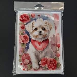 การ์ดเปล่าขนาด5x7ขนาด A7แปลกๆพร้อมซองจดหมาย8ช่อกุหลาบวาเลนไทน์ - Product Image 3