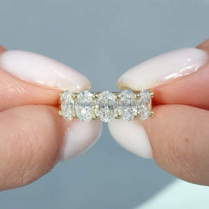 IGI/GIA Lab Grown Cut Diamond Vintage 14k jaune mariage/bague de fiançailles unisexe or blanc fin pour anniversaire fête-digne - Product Image 4