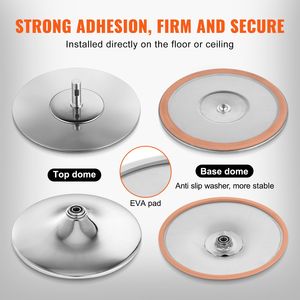Kit Professionale Portatile e Rimovibile per Palo da Ballo in Acciaio Inossidabile da 40mm, Attrezzatura per Allenamento Statico e Spinning con Hei - Product Image 4