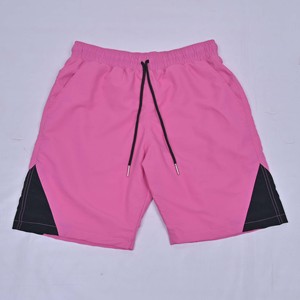 Survêtement sportif unisexe rose et noir à blocs de couleur, manches courtes, fermeture éclair sur le devant, séchage rapide, léger, en polyester, pour adultes, été, taille régulière - Product Image 6