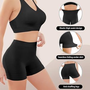 Shorts de compression personnalisés pour femmes, pour le sport et le yoga, en tissu Spandex, longueur intégrale, design anti-transparence, taille élastique - Product Image 1