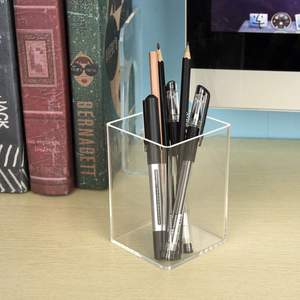 Support à pinceaux de maquillage en acrylique avec compartiments de rangement pour pinceaux, stylos et cosmétiques – Organiseur pour loisirs créatifs – Offre spéciale - Product Image 6