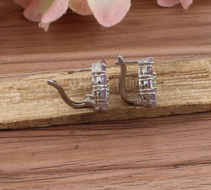 Natural Peridot Amethyst 925 <b>Sterling</b> <b>Silver</b> <b>Drop</b> <b>Earrings</b> Fine Jewelry Women Luxury Party Tarnish Free Wholesale - Product Image 6