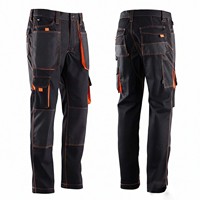 Pantalon de travail décontracté en tissu peigné pour homme, haute visibilité réfléchissante, respirant, pantalon cargo, uniforme de sécurité extérieur, pour ateliers et mécaniciens