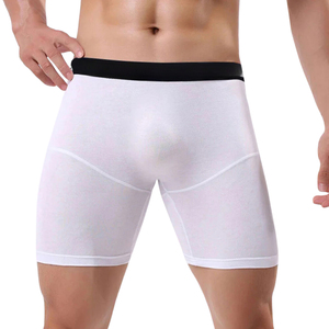 Men's Underwear Cotton Stretch <b>Boxer</b> Briefs High-Rise Breathable Eco-Friendly Tagless Smooth Waistband OEM Service Wholesale - Product Image 1