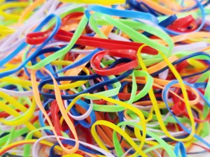 Élastiques à cheveux ronds en TPU Uniband, arc-en-ciel, haute qualité, écologiques, unisexes, fabriqués en Corée, pour usage quotidien, décontractés, emballage en sachet OPP - Product Image 3