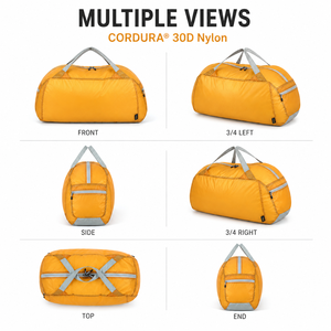 Sac de voyage léger en cuir laminé grande capacité pour l'extérieur - Sac de sport pliable, résistant à l'eau, pour week-end et bagage cabine - Product Image 5