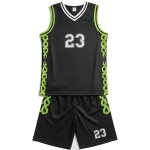 Uniformes de Baloncesto Profesionales Unisex, Conjunto de Ropa de Verano Personalizada, Transpirable, 100% Poliéster, de Secado Rápido - Product Image 5