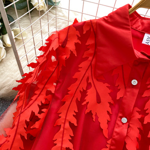 Camicette <span class=keywords><strong>Vintage</strong></span> a Maniche Lunghe in Rete per Donna, Camicie Tinta Unita, <span class=keywords><strong>Top</strong></span> Retrò, Abbigliamento Femminile all'Ingrosso - Product Image 6